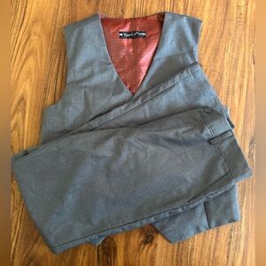 Gray Vest and Pants Set